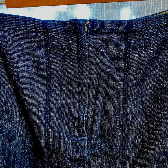 Denim mid length flare skirt - Picture 2 of 5
